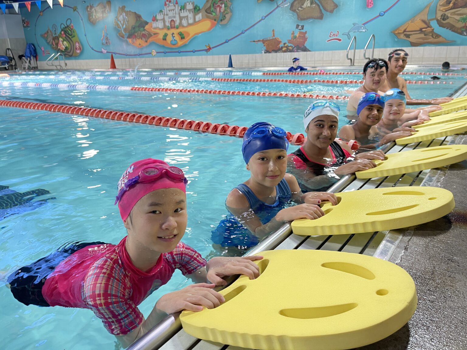 This picture shows students are using a board to practice